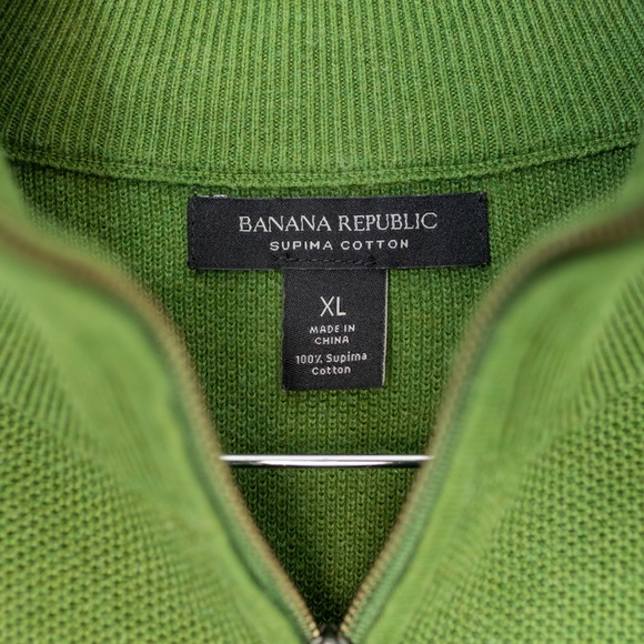 Banana Republic Supima Cotton Half-Zip Sweater Size XL - Picture 2 of 8